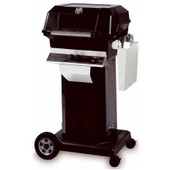 JNR Natural Gas Grill W/ Stainless Grids On Black Cart