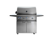 Lynx 36 Freestanding Grill with LED Lights on