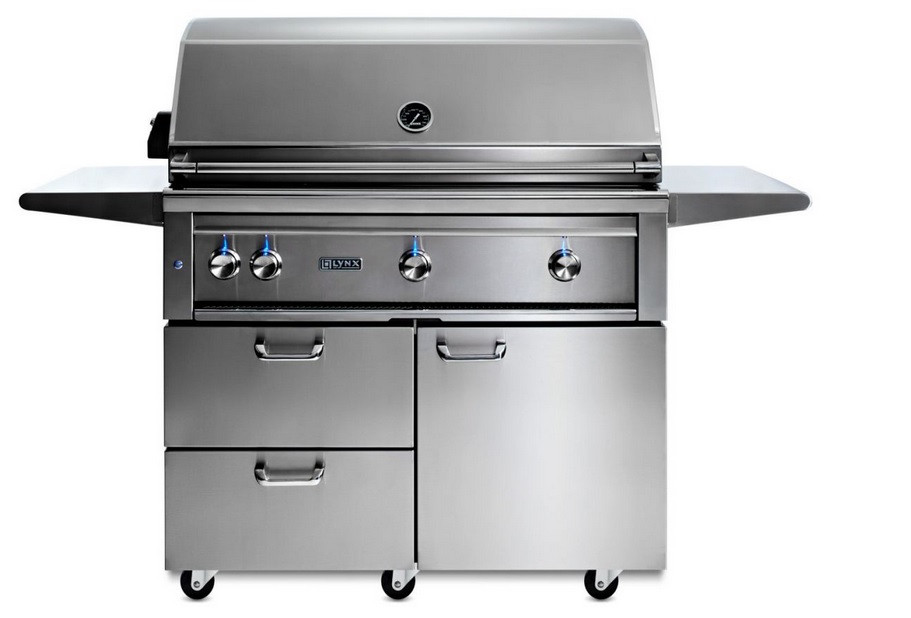 Lynx 42 FreeStanding Cart Grill Trident ProSear Burner L42ATRF