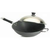 Firemagic 15" Hard Anodized Wok w Stainless Steel Cover - 3572