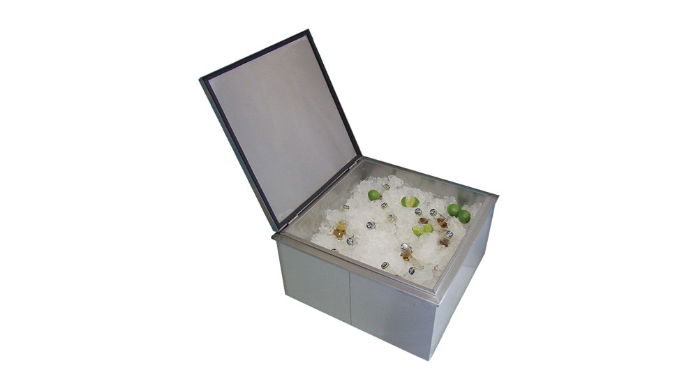 Outdoor Kitchen Insulated Builtin Ice Storage Bin, 4001818D