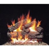 24-in Post Oak Vented Logs Only No Burner