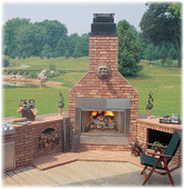 Monessen 44" Radiant Outdoor Wood Burning Fireplace Insert