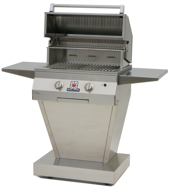 Solaire IRBQ 27" Deluxe Infravection Pedestal Grill with Infrared Burner