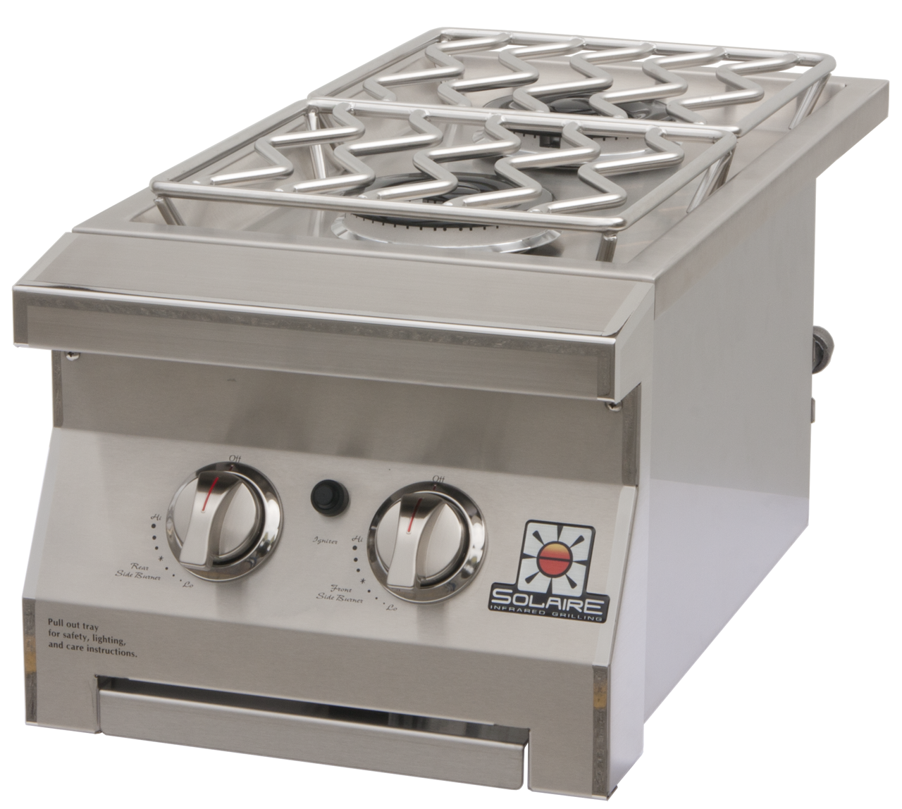 Solaire Outdoor Kitchen Double BuiltIn In Side Burner SOLIRSB14