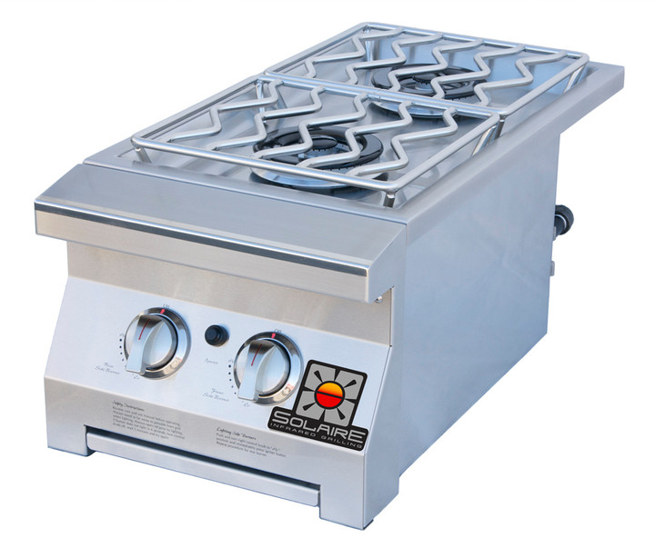 Solaire Cart Mounted Double Side Burner 