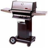 MHP TJK2 Natural Gas Grill W/ Stainless Grids On Black Cart