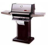 MHP TKJ2-P Propane Grill W/ Stainless Steel Grids On Black Cart