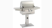Firemagic Legacy Deluxe Grill on Patio Post