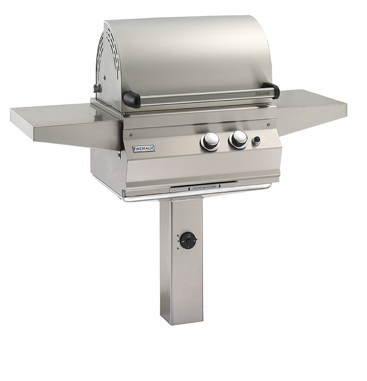 Firemagic Legacy Deluxe Grill on In-Ground Post