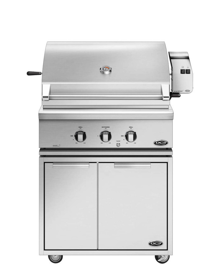 DCS 30" Gas Grill On Freestanding Cart, BGC30BQRLPCAD130