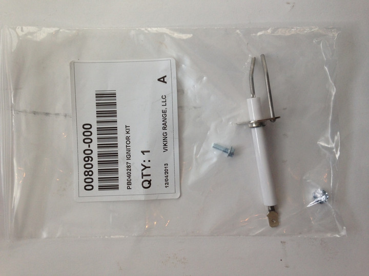 Viking U shaped burner ignitor electrode T and E series - 008090-000