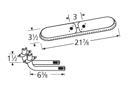 Charbroil, Coleman grill repair burner dimensions