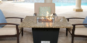 Madrid 48" Square Fire Pit Grilling Table