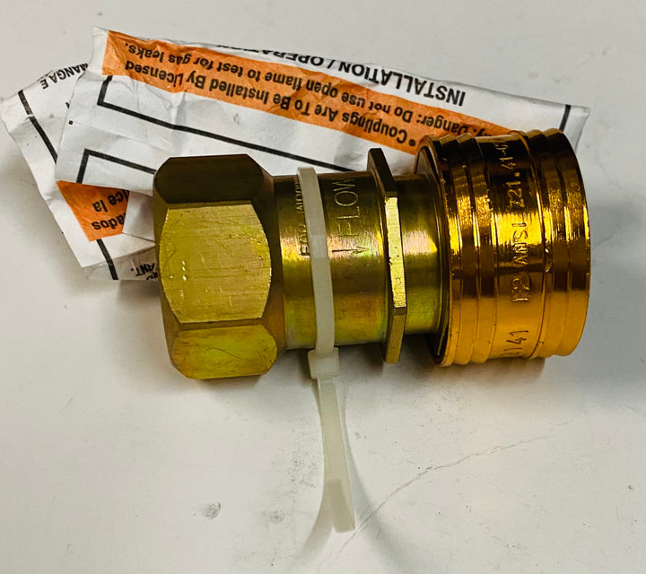 Natural Gas 1/2" Brass Quick Connect Coupling