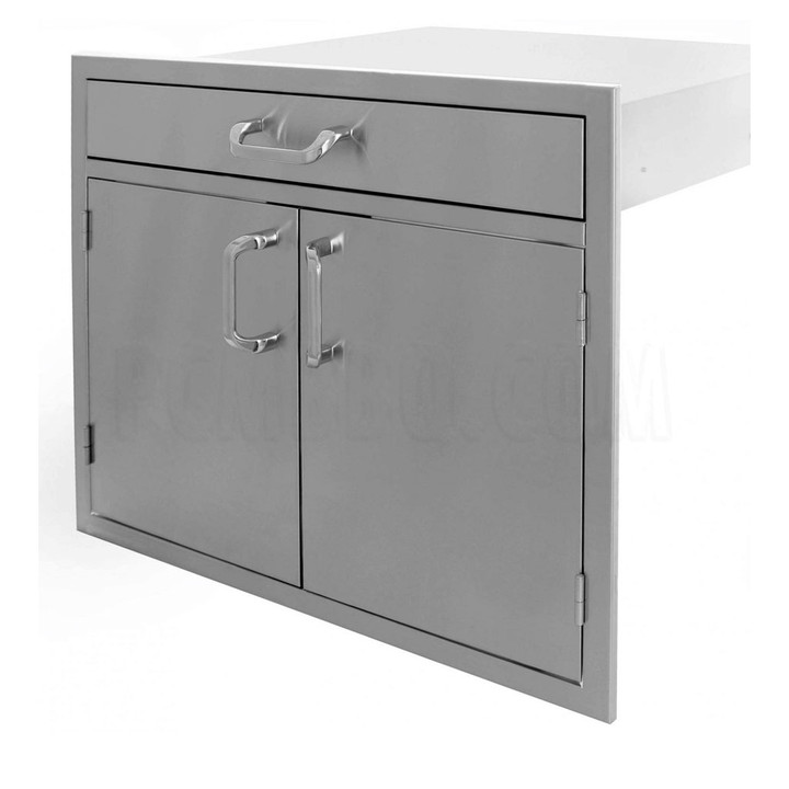30" Double Doors with Utility Drawer on Top