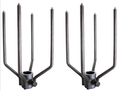 Heavy Duty Stainless Steel 4 Prong Large Animal Fork Set 