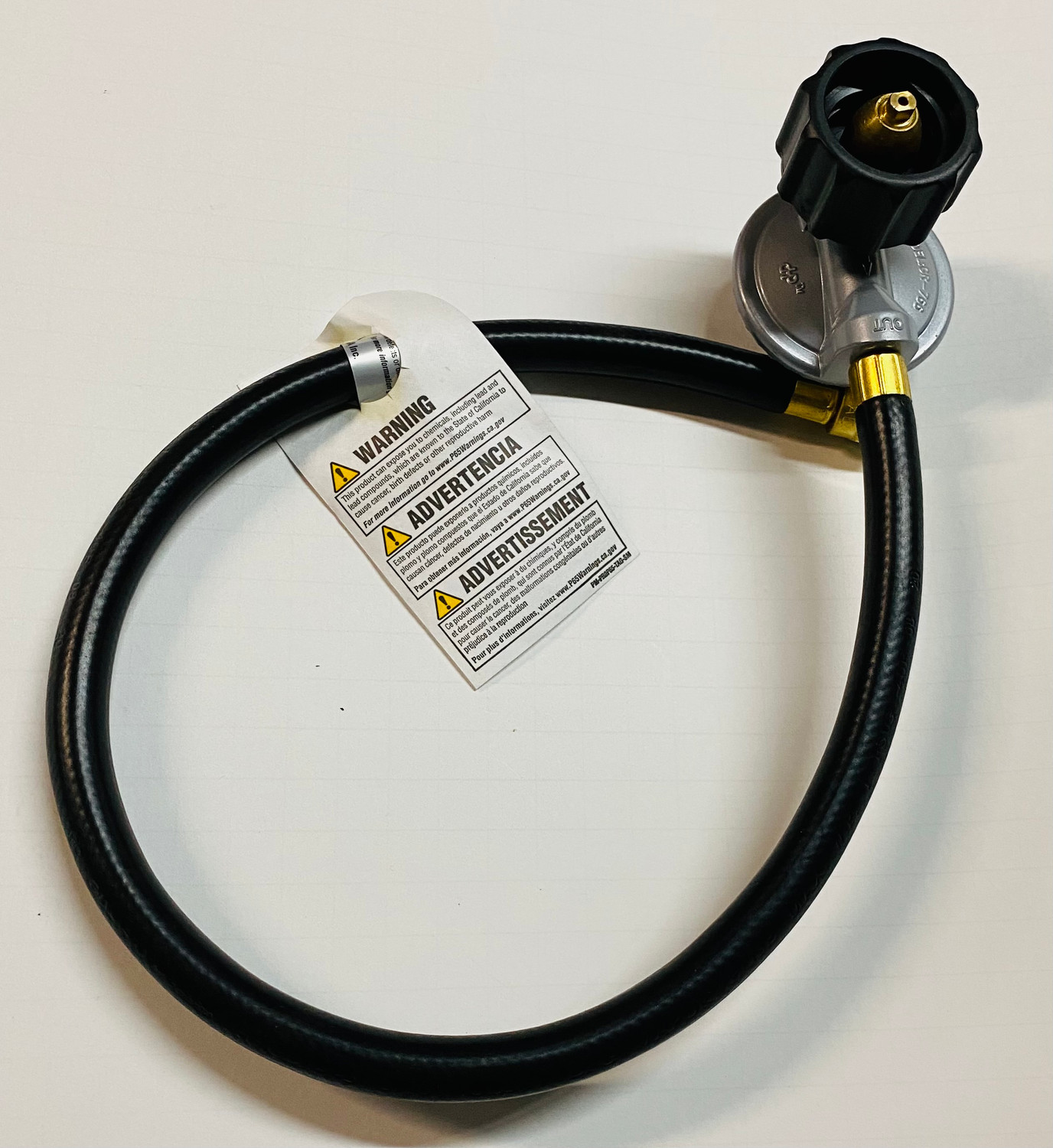 Grill regulator outlet hose