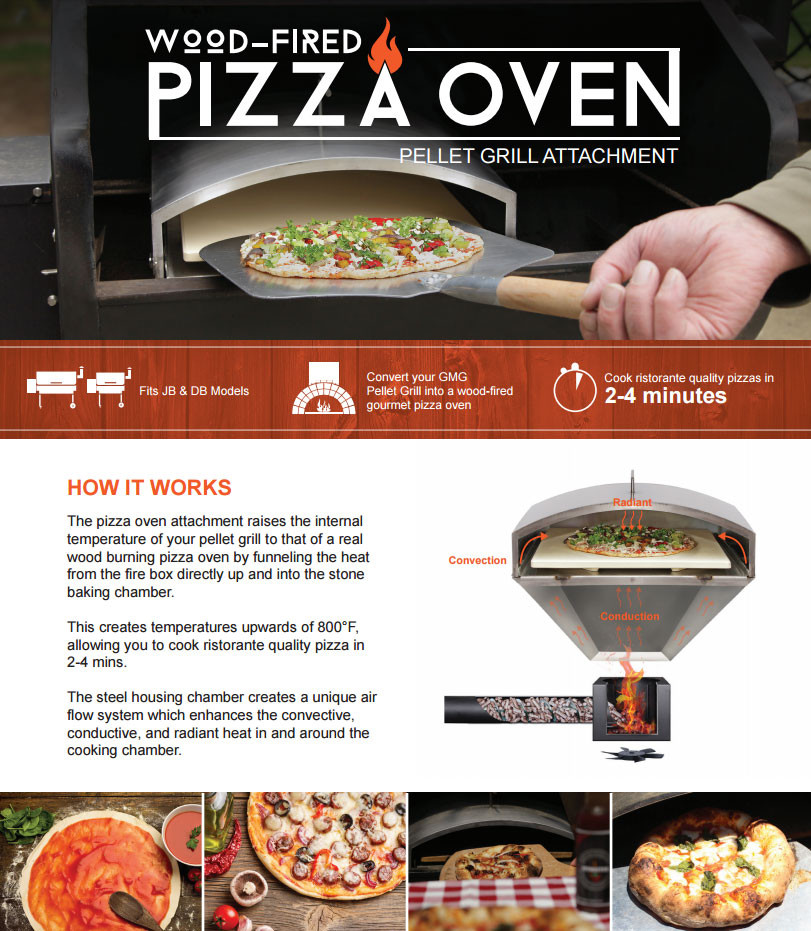 Green Mountain Grill Wood Fired Pizza Oven for Jim Bowie and Daniel Boone 4023