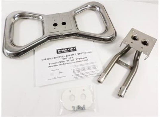 21Century B08A Universal X-LG Dual Bar Burner Kit -Stainless