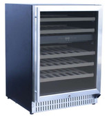 Summerset 24" 5.3 cf UL Deluxe Wine Cooler w/Locking Door - RFR-24WD