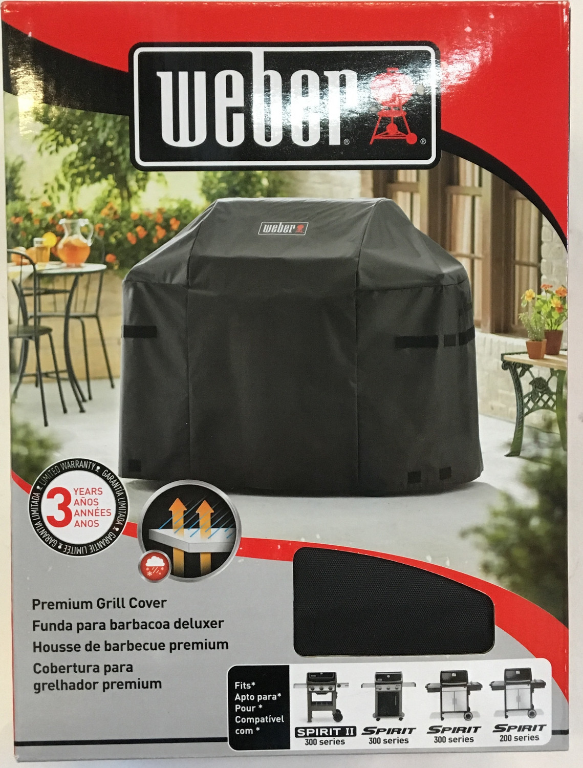 Weber Spirit Ii 300 200 With Side Controls 300 Premium Cover 7139