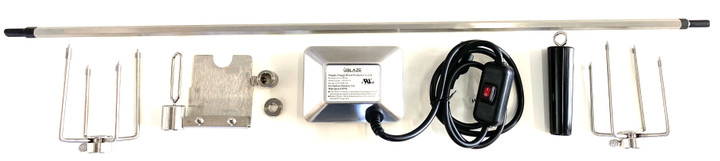Blaze Rotisserie Kit for 4 Burner Grills - BLZ-34-ROTIS-SS