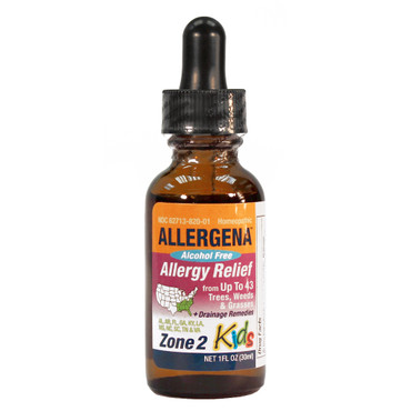 Allergena Zone 2 Kids - Allergy relief from Grasses, Trees & Weeds in Alabama, Arkansas, Florida, Georgia, Kentucky, Louisiana, Mississippi, North Carolina, South Carolina, Tennessee and Virginia
