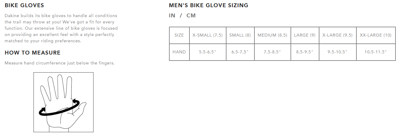 dakine covert bike gloves
