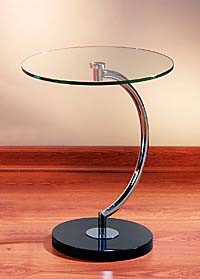 C Shaped Accent Table