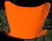 Butterfly Chair Replacement Cover - Orange Cotton Duck