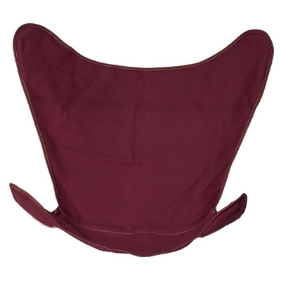 Butterfly Chair Replacement Cover - Burgundy Cotton Duck
