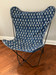 Kantha blue and white cover