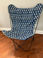 Kantha blue and white cover