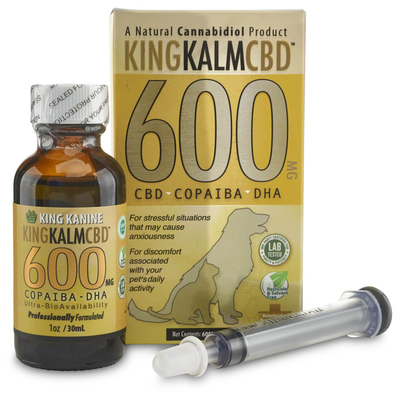 King Kalm CBD Oil 600mg For Dogs - Chaar