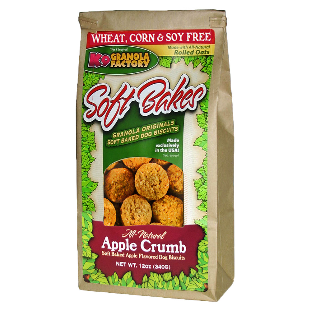 K9 Granola Factory Soft Bakes Apple Crumb 12 oz Chaar