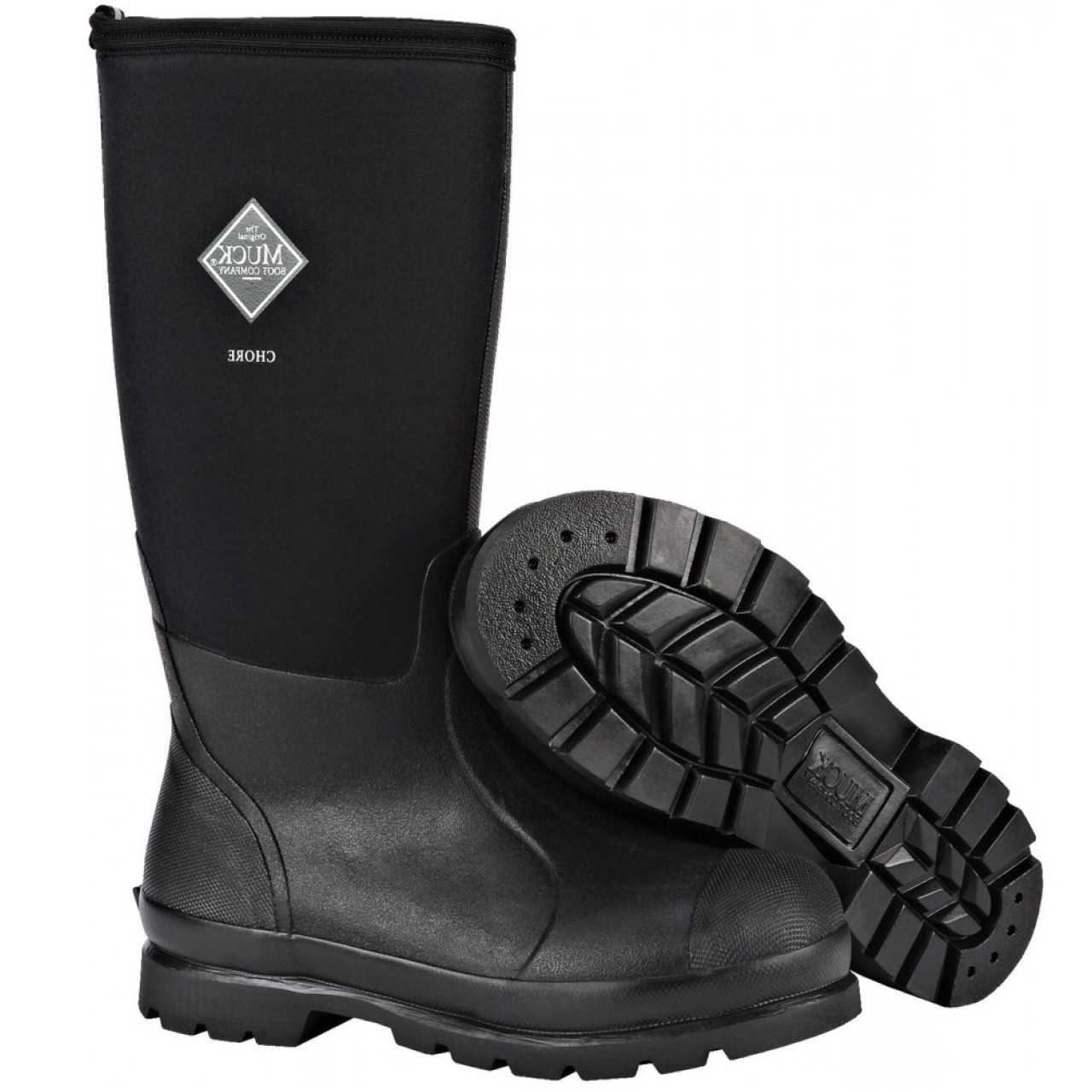 Muck Chore Classic Hi Waterproof Work Boots - Black - Chaar