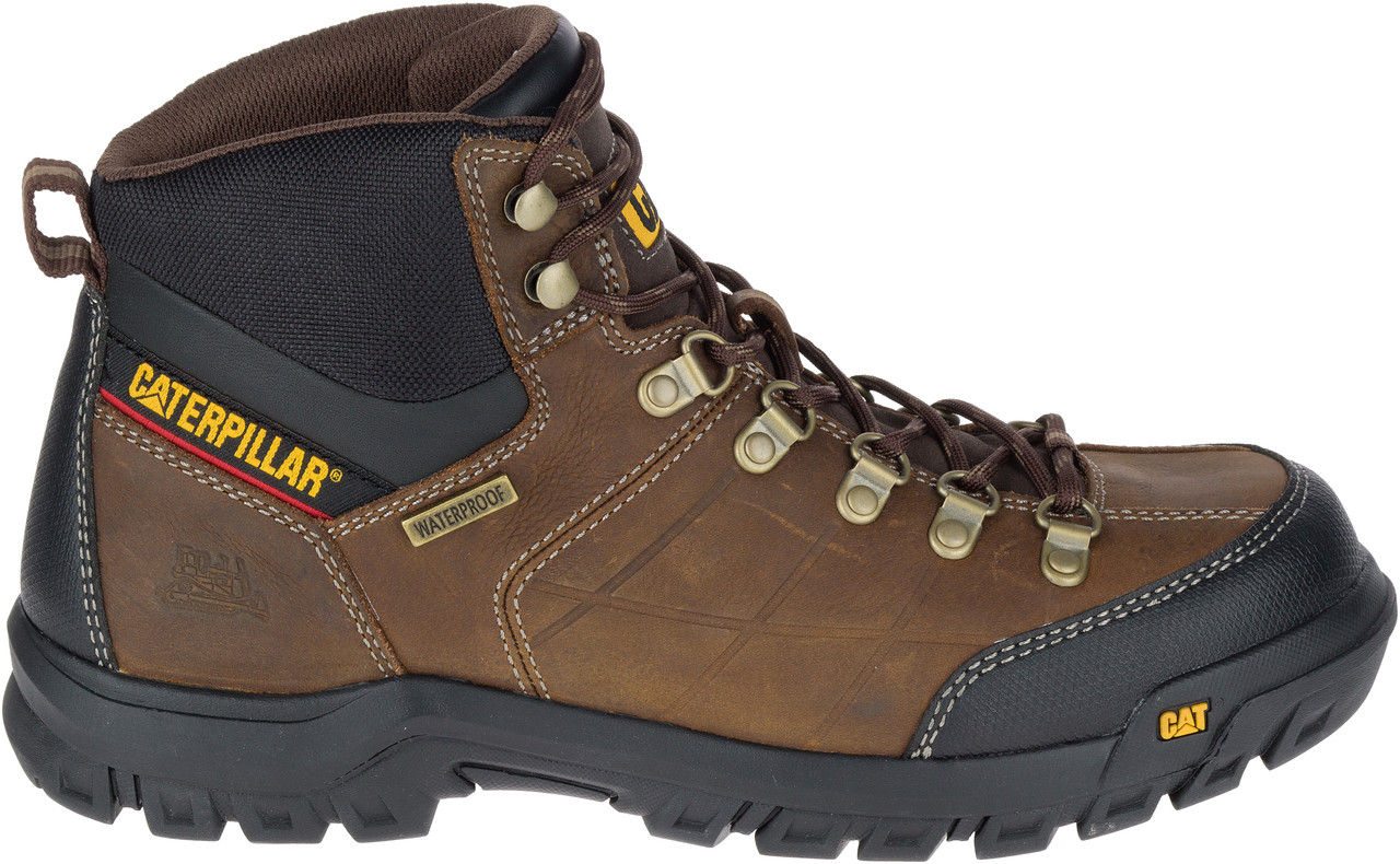 Cat Men's Threshold Waterproof Work Boots Brown Chaar