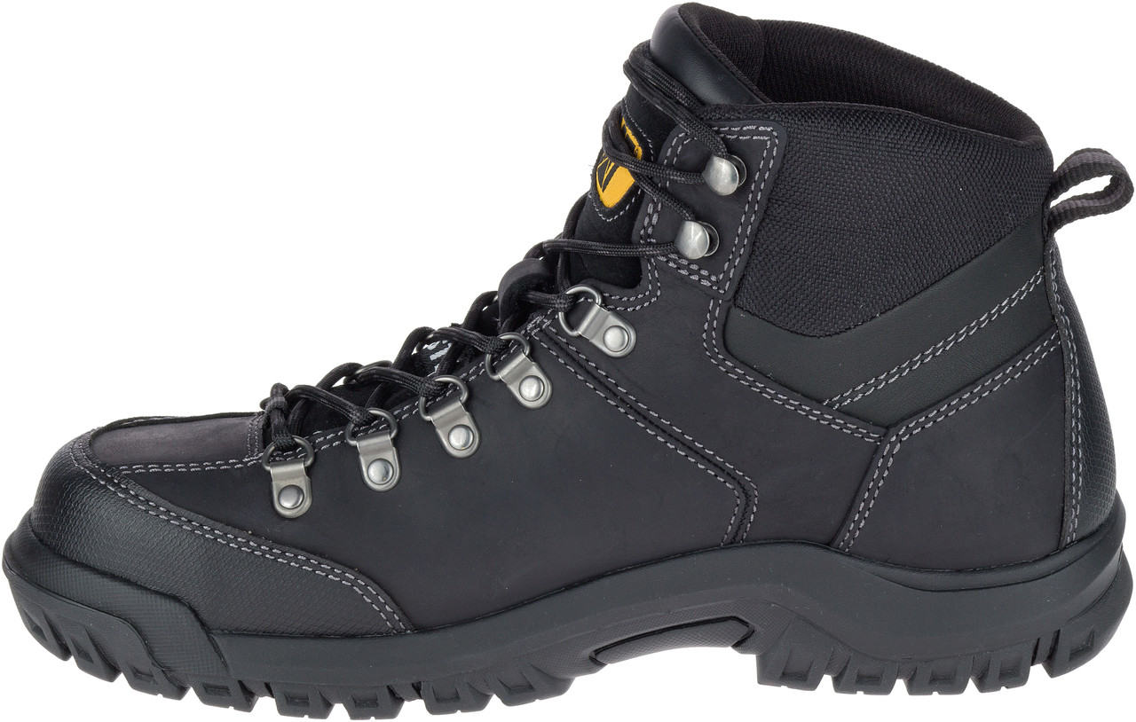 Cat Men's Threshold Waterproof Steel Toe Work Boot - Black - Chaar