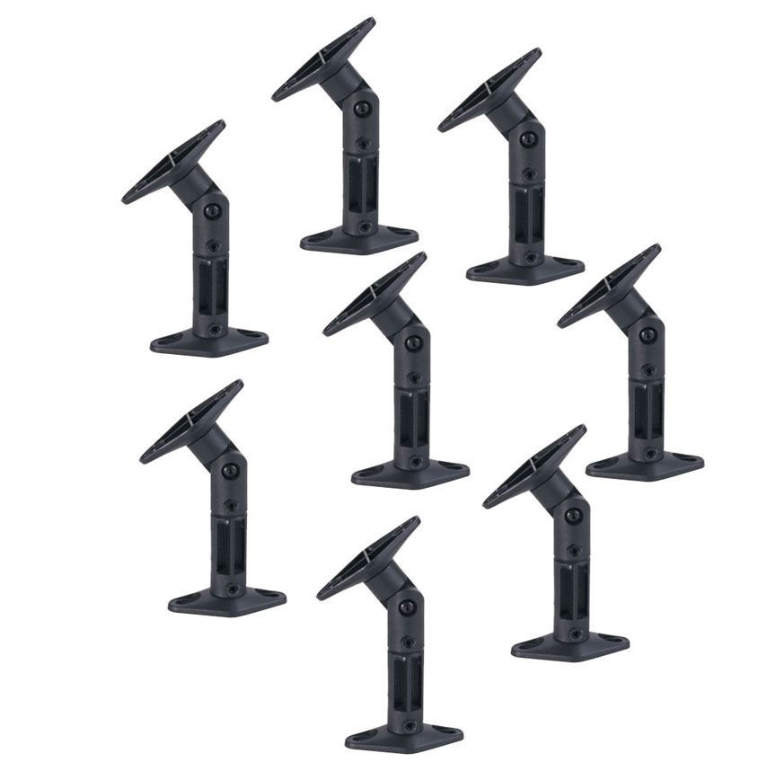 4 PACK UNIVERSAL CEILING WALL SATELLITE SPEAKER MOUNT BRACKETS HOME THEATER BOSE