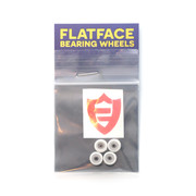 FlatFace x Oak Dual Durometer Bearing Wheels - White/White