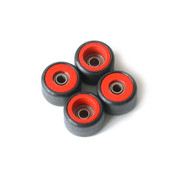 FlatFace Dual Durometer Bearing Wheels - Red/Black