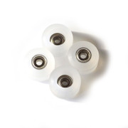 FlatFace G4 Bearing Wheels - Frosted Clear