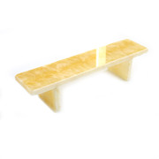 Flatface Yellow Onyx Bench