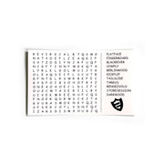 FlatFace Word Search Sticker