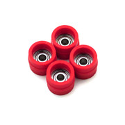 FlatFace Duro-Cored Bearing Wheels - Red