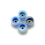 FlatFace Dual Durometer Bearing Wheels - Ocean Swirl/Clear