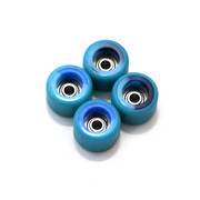 FlatFace Dual Durometer Bearing Wheels - Ocean Swirl/Turquoise