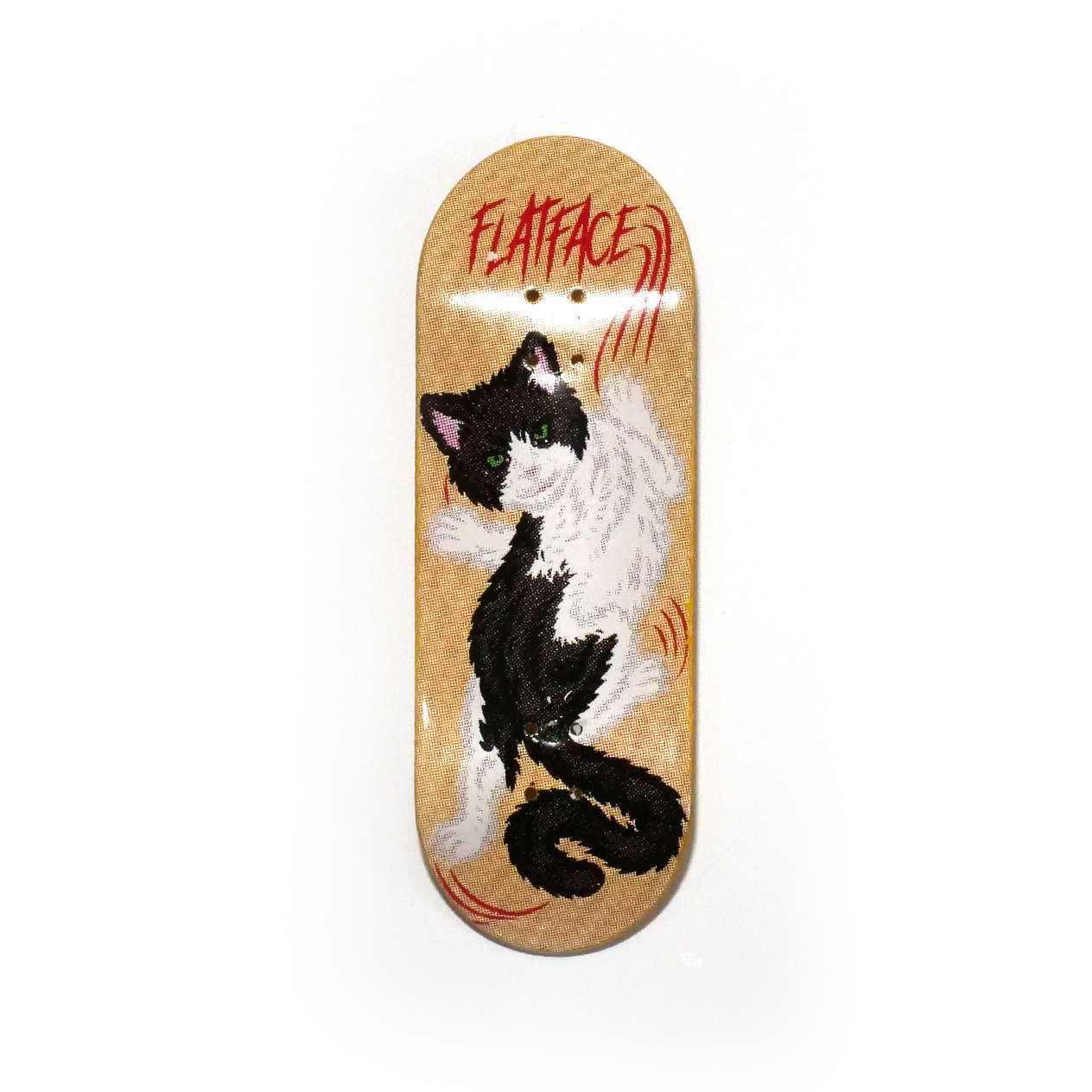 Flatface - Yellow G16 Deck (33.6mm) | Skull Fingerboards