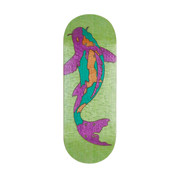 Zonawood Deck - Koi Fish Split Ply - Green - Prickly Shape - 34mm